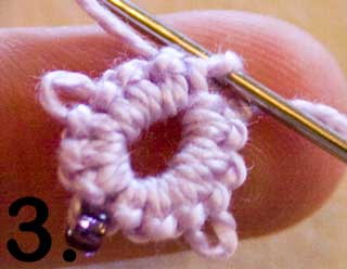 Beaded crotat step 3