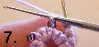 Beaded crotat step 7