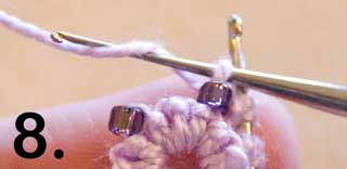 Beaded crotat step 8
