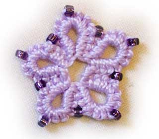 Beaded crotat step 12