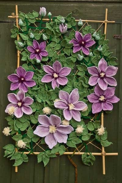 William Kennet crocheted clematis