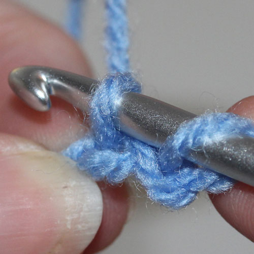 Foundation Double Crochet step 2 Foundation Double Crochet step 2