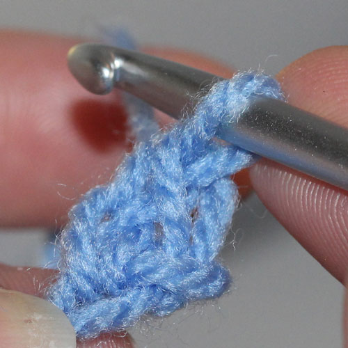 Foundation Double Crochet step 5 Foundation Double Crochet step 5