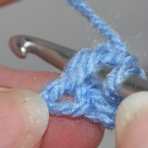 Foundation Double Crochet step 6b Foundation Double Crochet step 6b