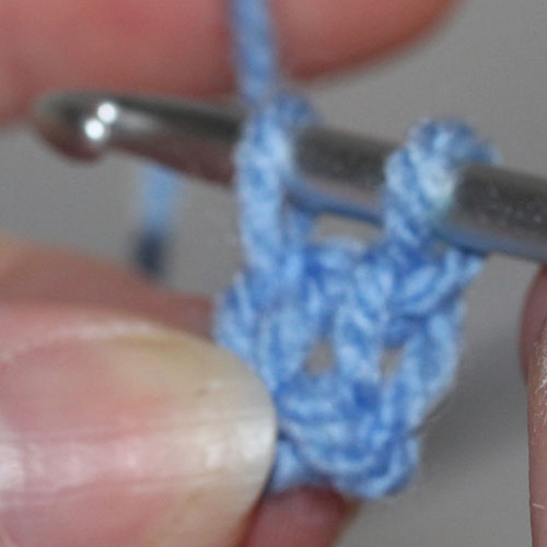 Foundation Double Crochet step 7 Foundation Double Crochet step 7